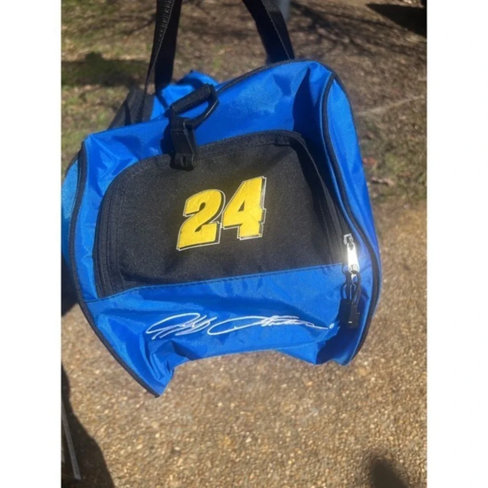 NASCAR Jeff‎ Gordon 24 vintage 90s Duffel Unisex Blue Racing Gear Travel Bag